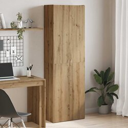 vidaXL Visoka ploča Artisan hrast 60x32x190 cm izrađeno drvo Cijene