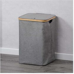 Kesper ksp19599 korpa za prljavi veš sa bambus okvirom siva 50cm Cene