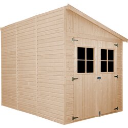 Timbela Lesena vrtna hiša - H244x218x318 cm/6 m2 - Vrtna lopa s podi - M339A+M339G, (21956346) Cene