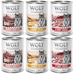 Wolf of Wilderness 10% popust! Mokra pasja hrana Wolf of Wilderness mešana pakiranja 6 x 400 g: SENIOR - z veliko sveže perutnine mešano pakiranje Cene