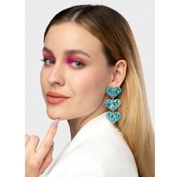 Fenzy Elegantne Luster Naušnice Od Štrasa, Plave Cijene