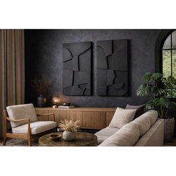 WALLXPERT Crni Dekorativni Zidni Pribor 3D4068-005 Cene