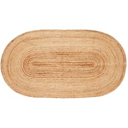 Hübsch Preproga iz jute v naravni barvi 100x200 cm Sage - Hübsch Cene