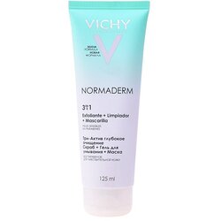 Vichy Normaderm 3in1 Scrub + Cleanser + Mask gel za čišćenje problematične kože 125 ml Cene
