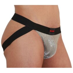 BURN 001 jock shiny beige / black Cene