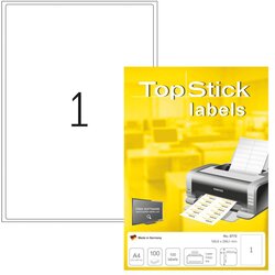 Topstick Etikete 199,6 x 289,1 mm 8772 univerzalne Herma 100 pol, (20382700) Cene