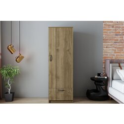 Hanah home santa - walnut walnut wardrobe Cene
