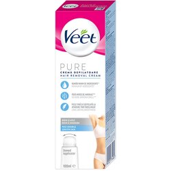 Veet Pure - depilacijska krema za bikini linijo in pazduhe - za občutljivo kožo (100 ml) Cene