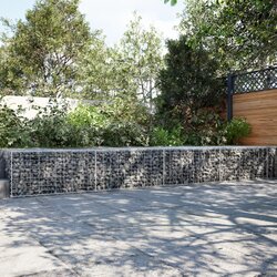 vidaXL Gabionska košara s poklopcem 800x100x50 cm pocinčano željezo Cijene