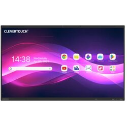 CleverTouch 86” IMPACT Lux Black Interactive Display Cene