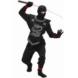 Widmann Otroški kostum Black Ninja - 158 cm / 11 - 13 let Cene