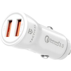 TACTICAL Taktička autonabijač 2xUSB-A QC 3.0 3.1A - Bijela Cene