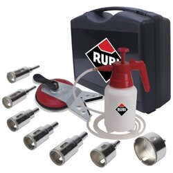 Sara rubi vrtalno set v mokrem kamnu 20 28 35 43 50 65 75 + multidrill guide + hidronette, (21110925) Cene