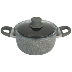 Ballarini Murano Granitium kozica 24cm + pokrov / 2 ročaja / aluminij / indukcija, (20456647) Cene