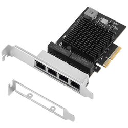 E-green pci-express kontroler 4-port 2.5 gigabit ethernet (realtek 8125B) Cene