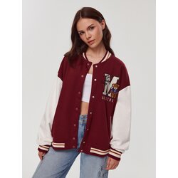 House - Gornji dio trenirke baseball stila s vezom - Bordo Cijene