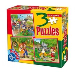 Dtoys Puzzle 3u1 Bajke 06 - 6/ 9/ 16 delova Cene