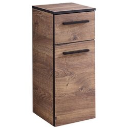 Pelipal rjava nizka kopalniška omarica iz hrastovega dekorja 30x72 cm set 374 - pelipal Cene