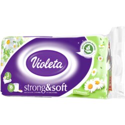 Violeta Toaletni papir Strong&Soft kamilica, 3-slojni, 16/1 Cene