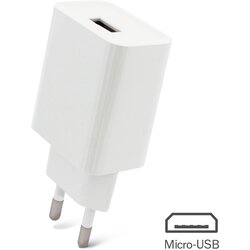  Kućni punjač 2.1A sa usb na micro usb kablom ce beli Cene