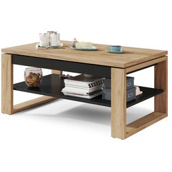 Mazzoni klub sto nuo hrast craft zlatni crni Cene