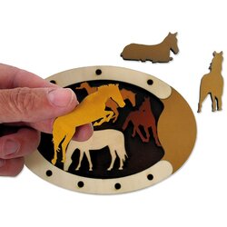 Recent Toys - Mozgalica - Animal Arrangements Wild Horses Cene