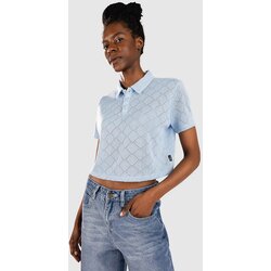 Blue Tomato Knitted Polo majica baby blue Cene