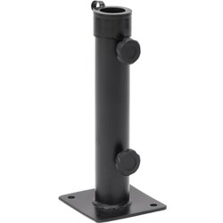 vidaXL Baza suncobrana za stup Ø 38/48 mm mat crna čelična Cijene