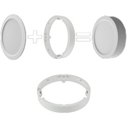 TES Okvir za nadgradno montažo LED panel okrogli 18W 3CCT IP54 Cene