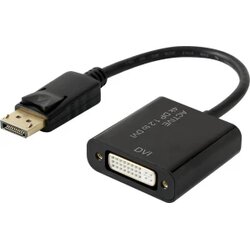 Renkforce DisplayPort / DVI adapter [1x DisplayPort utikač - 1x DVI-utičnica 24+5pol.] crni, pozlaćeni kontakti Cene