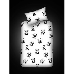 Panda blackwhite single sheet set Cene