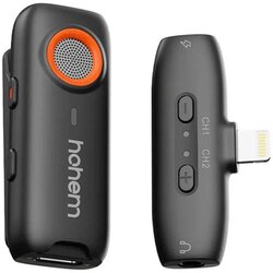 Hohem mikrofon Mic-01 1TX+1RX for type l - black Cene