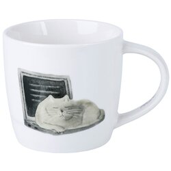 Maxwell williams Bijela porculanska šalica 400 ml Computer Cat – Cene
