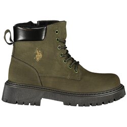 U.S. Polo Assn. Ambra ženske gležnjače na vezanje s krznenom podstavom zelene Cijene