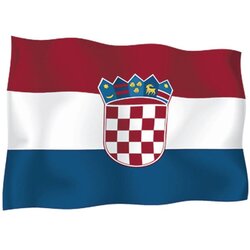 FOTEX Zastava Republike Hrvatske 200x100 cm, s resicama, svečana, svila Cene