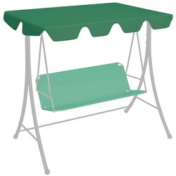 vidaXL Zamjenski krov za vrtnu ljuljačku zeleni 188 / 168x110 / 145 cm Cijene