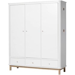 Oliver Furniture® trokrilni ormar white/oak Cene