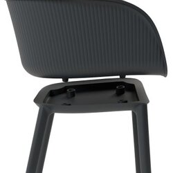 Hanah home set stolica Shell-P, 61x58x55 cm, 2 dijela, crna Cijene