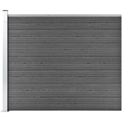  Ograjni panel WPC 175x146 cm črn Cene