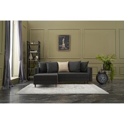 Atelier Del Sofa ugaona sofa Aidam levo - antracit Cene