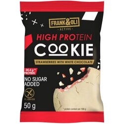 Frank&oli cookies, jagoda i bela čokolada, 50g Cene