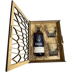 Podrum Palić Vinjak VSOP Gift Box 2 čaše - model saće Cene