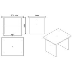  Hanah Home Set kancelarijskog namještaja VO10 Cene
