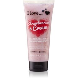 I love... Strawberries & Cream piling za tuširanje 200 ml Cene