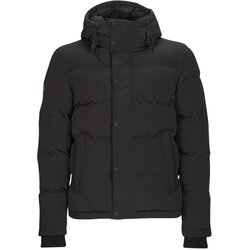 Superdry EVEREST SHORT HOODED PUFFER Crna Cene
