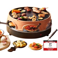 EMERIO PO-113255.4 raclette grill 1500 W Black, Brown Cene