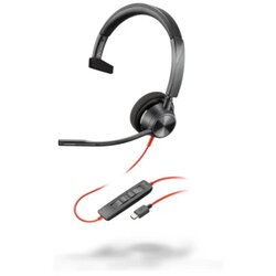 HP Poly Blackwire 3310 Monaural USB-C Headset +USB-C/A Adapter, Black, 2yw Cene
