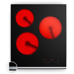 Klarstein Verosteel staklokeramička ploča za kuhanje | 3 zone | Minimalistička, Snažna | 5000 W | 45 cm Cene