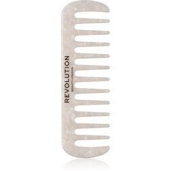 Revolution Haircare Natural Curl Wide Tooth Comb češalj za kosu za valovitu i kovrčavu kosu nijansa White 1 kom Cene