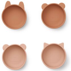 Liewood 4 dijelni set silikonskih zdjelica iggy tuscany rose mix Cijene